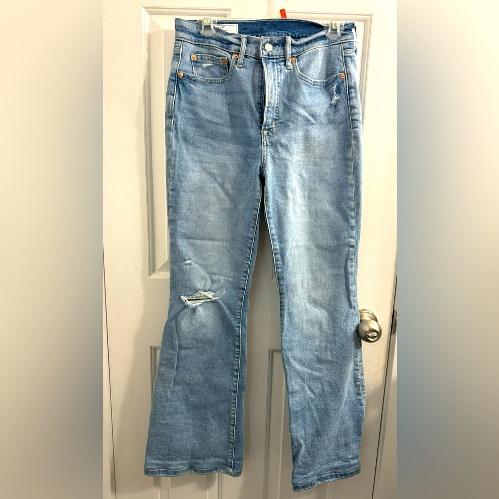 GAP Blue Flare Wide Leg Jeans